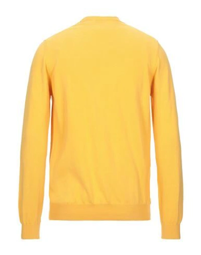 Shop Alpha Studio Man Sweater Yellow Size 38 Cotton