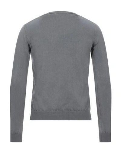 Shop Alpha Studio Man Sweater Grey Size 38 Cotton
