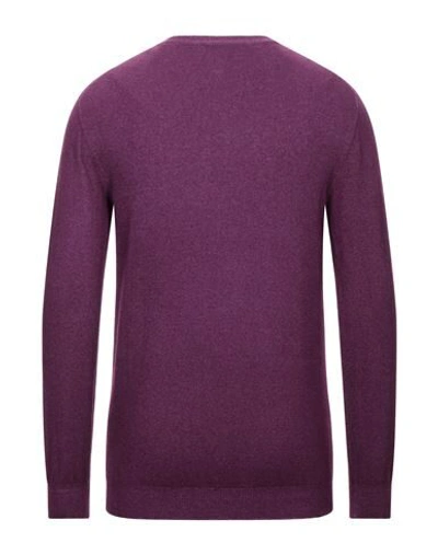 Shop Altea Man Sweater Mauve Size L Virgin Wool In Purple