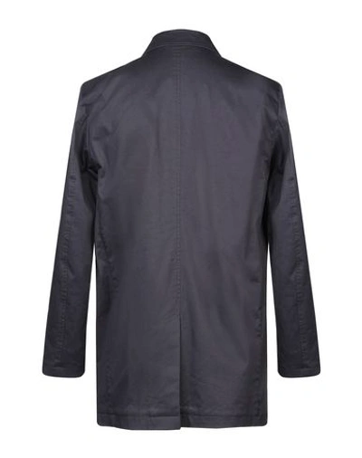 Shop Hōsio Full-length Jacket In Dark Blue