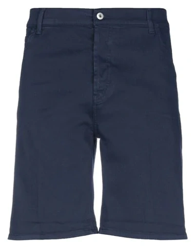 Shop Dondup Denim Shorts In Dark Blue