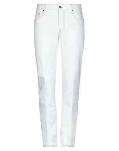 Shop Z-zegna Z Zegna Man Jeans White Size 38 Cotton, Elastane