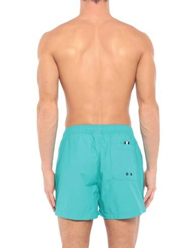 Shop North Sails Swim Trunks In Turquoise