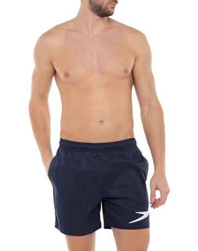 Shop Speedo Swim Trunks In Dark Blue