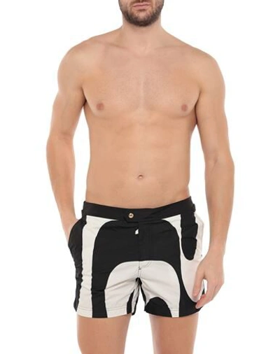 Shop Tom Ford Swim Trunks In Black