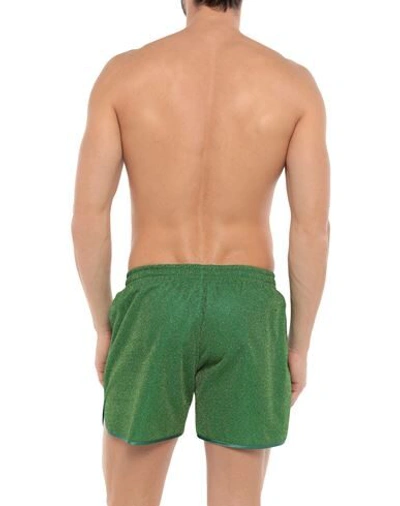Shop Gcds Man Swim Trunks Green Size Xs Polyester