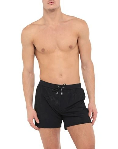 Shop Balmain Swim Shorts In Black