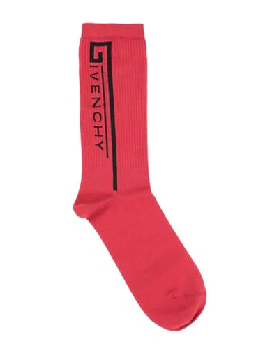 Shop Givenchy Man Socks & Hosiery Red Size 10-13 Cotton, Polyamide, Elastane