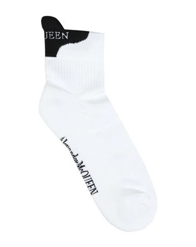 Shop Alexander Mcqueen Short Socks In White