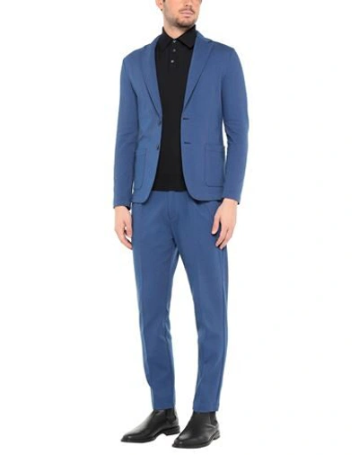 Shop T-jacket By Tonello Suits In Blue