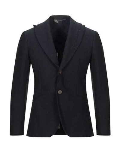 Shop Maurizio Miri Suit Jackets In Dark Blue