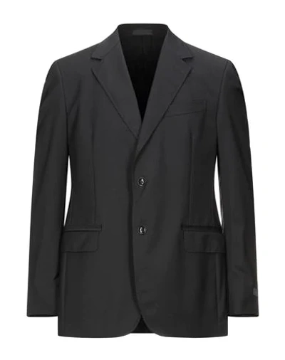 Shop Lanvin Suit Jackets In Dark Blue