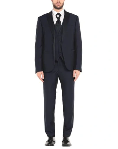 Shop Alessandro Gherardi Suits In Dark Blue