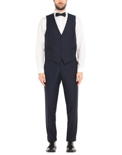 Shop Alessandro Gherardi Suits In Dark Blue