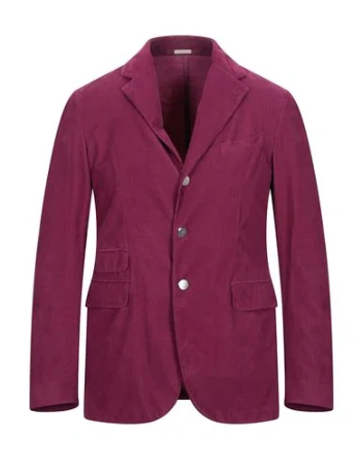 Shop Massimo Alba Suit Jackets In Garnet
