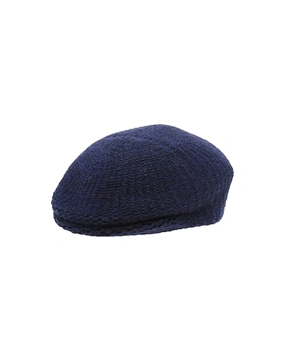 Shop Dondup Hats In Dark Blue