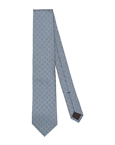 Shop Gucci Tie In Slate Blue