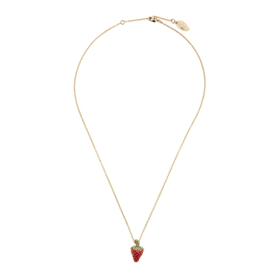 Vivienne Westwood Leonela Gold-tone Strawberry Necklace in