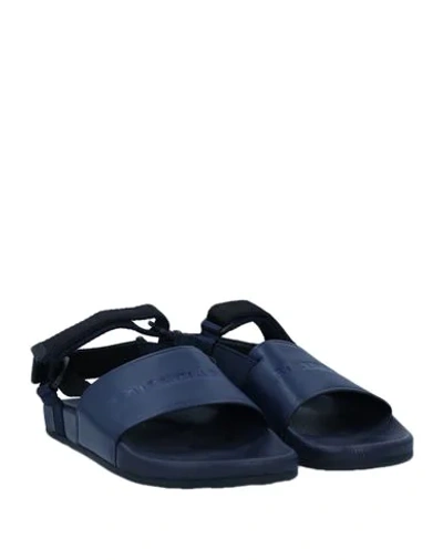 Shop Balenciaga Sandals In Dark Blue