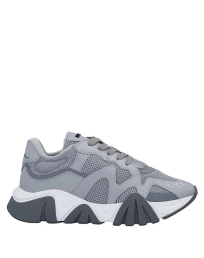 Shop Versace Sneakers In Grey