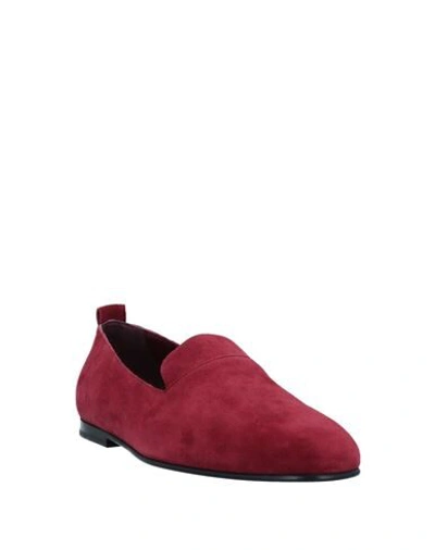Shop Dolce & Gabbana Man Loafers Brick Red Size 7 Calfskin