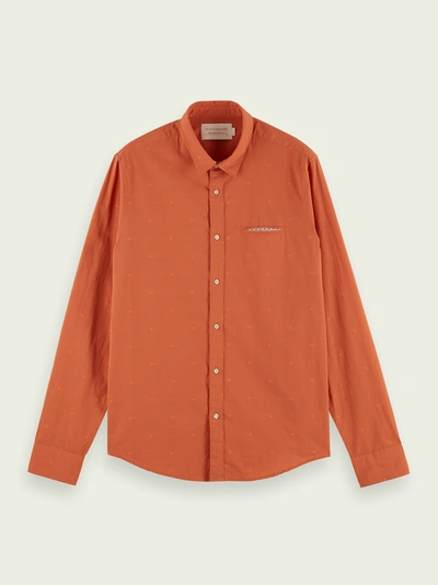 Shop Scotch & Soda Regular Fit Shirt In Orange