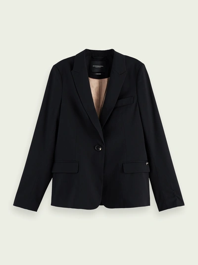 Shop Scotch & Soda Tailored Blazer In Black