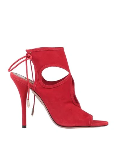 Shop Aquazzura Sandals In Red