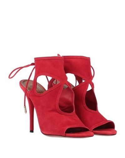 Shop Aquazzura Sandals In Red