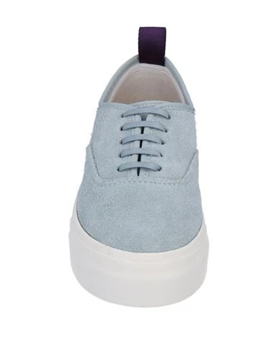 Shop Eytys Woman Sneakers Sky Blue Size 5.5 Soft Leather
