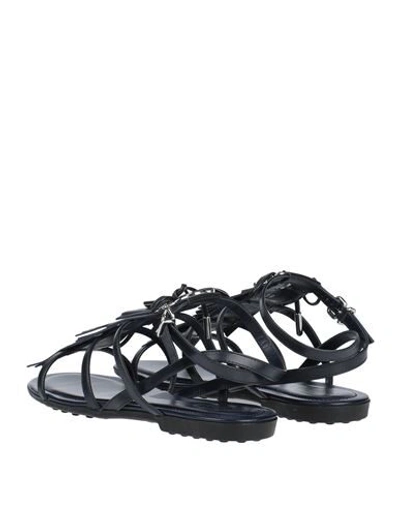 Shop Tod's Sandals In Dark Blue