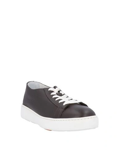 Santoni Sneakers In Brown