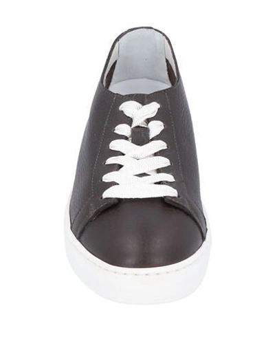 Santoni Sneakers In Brown