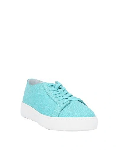 Santoni Sneakers In Blue