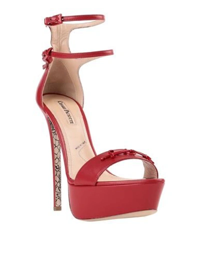 Shop Cesare Paciotti Sandals In Red