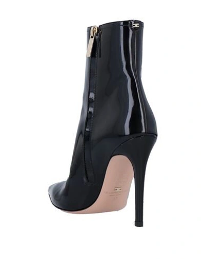 Shop Elisabetta Franchi Woman Ankle Boots Black Size 7 Soft Leather