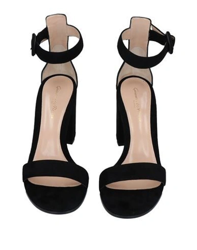 Gianvito Rossi Woman Sandals Black Size 7.5 Leather In Black
