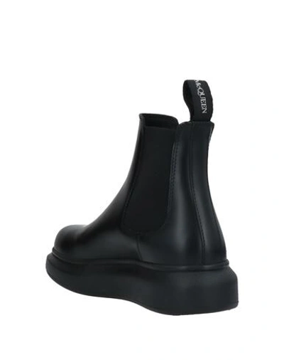 Shop Alexander Mcqueen Woman Ankle Boots Black Size 10.5 Soft Leather