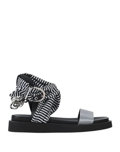 Shop Cesare Paciotti 4us Sandals In Black