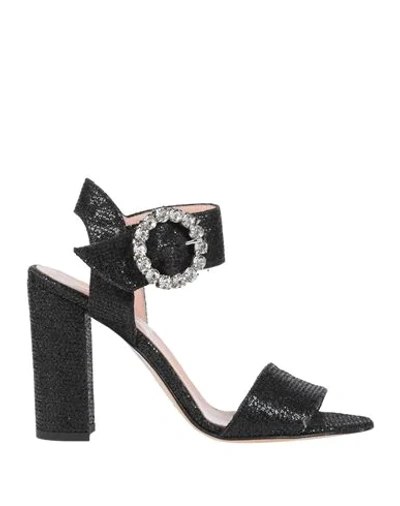 Shop Anna F Sandals In Black