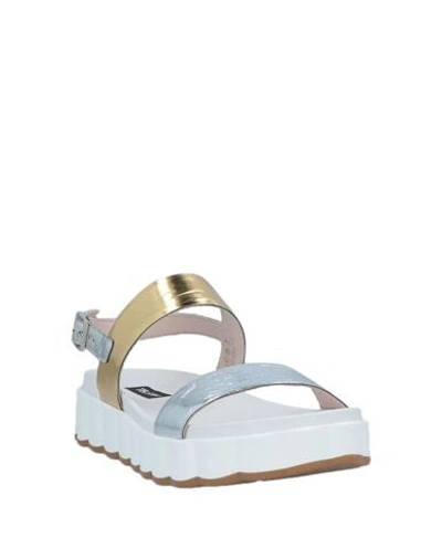 Shop Tosca Blu Woman Sandals Silver Size 7 Textile Fibers