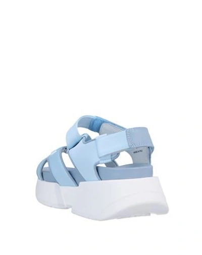 Shop Mm6 Maison Margiela Sandals In Sky Blue