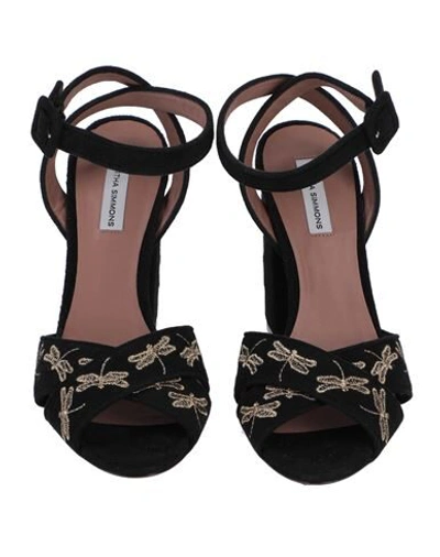 Shop Tabitha Simmons Sandals In Black