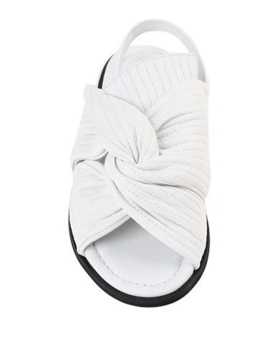 Shop Christian Wijnants Sandals In White