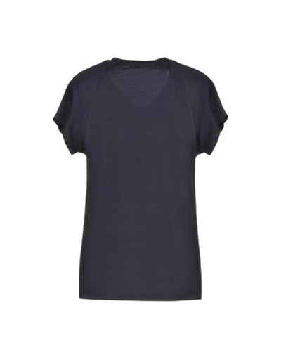 Shop Alessia T-shirts In Dark Blue