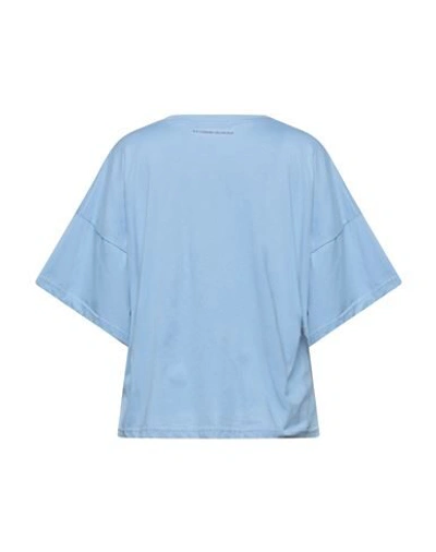 Shop Alessandro Dell'acqua T-shirts In Sky Blue