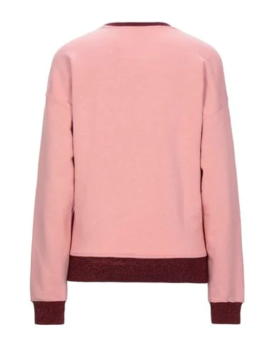 Shop Pinko Uniqueness Woman Sweatshirt Pink Size S Cotton, Polyester, Polyamide, Viscose, Elastane