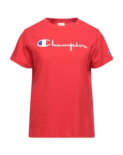 Shop Champion Woman T-shirt Red Size S Cotton