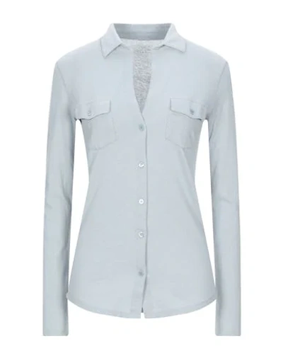 Shop Majestic Shirts In Sky Blue