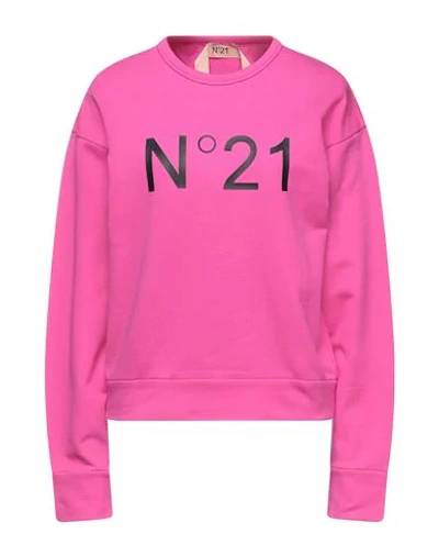 Shop N°21 Sweatshirts In Fuchsia